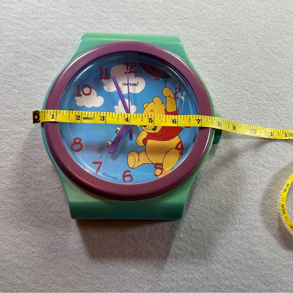 Disney Fantasma Winnie‎ the Pooh Watch Wall Clock Vintage 90s Battery